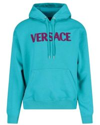 Versace - Cotton Logo Sweatshirt - Lyst