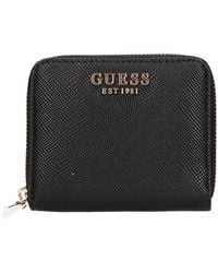 Guess - Ivoor Portemonnee En Kaarthouder - Lyst