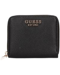 Guess - Ivoor Portemonnee En Kaarthouder - Lyst