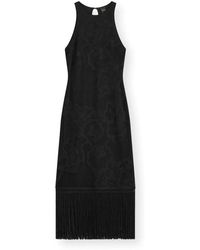 HUGO - Kleedjes ,Zwart ,Katoen C Farseille Dress - Lyst