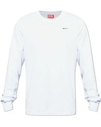 DIESEL - T-Miegor-Ls-Met T-Shirt - Lyst