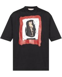 Marni - T-Shirt Mit Druck - Lyst