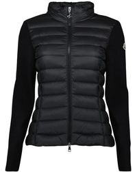 Moncler - Jassen ,Zwart ,Gewatteerde Bicolor Jas Lente-Zomer 2025 - Lyst
