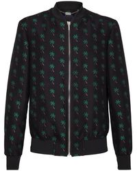 Billionaire - Jassen ,Zwart ,Nylon Bomber Palms - Lyst