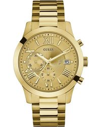 Guess - Stainless Steel Diamond Dial Watch - Lyst