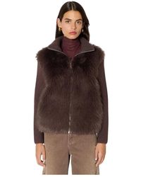 Berenice - Jassen ,Bruin ,Polyester Voopy Jas - Lyst