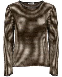 Kangra - Truien & Vesten ,Zwart ,Wol Polka Dot Cashmere Wool Sweater - Lyst