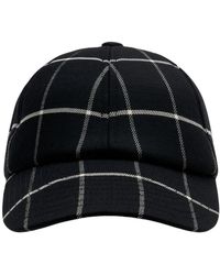 Courreges - Accessoires ,Veelkleurig ,Katoen Checked Signature Cap - Lyst