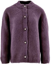 Gran Sasso - Truien & Vesten ,Bruin ,Cardigan Con Colletto Alla Corena - Lyst