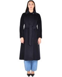 Max Mara - Lange Wollen Jas - Lyst