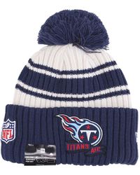 KTZ - Accessoires ,Veelkleurig ,Tennessee Titans Pom Pom Beanie Hat - Lyst