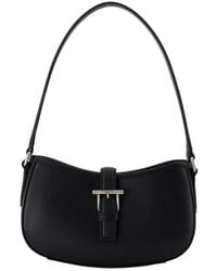 McQueen - Tassen ,Zwart ,Leer Zwarte Leren T Bar Mini Schoudertas - Lyst