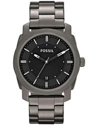 Fossil - Orologio analogico gunmetal con display data - Lyst