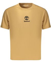 Timberland - Tops ,Bruin ,Print Stack Logo T-Shirt - Lyst