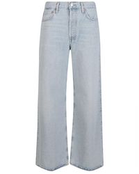 Agolde - Jeans ,Blauw ,Wide Jeans - Lyst