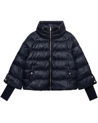 Oltre - Jassen ,Blauw ,Polyester Korte Donsjas Van Echt Dons - Lyst
