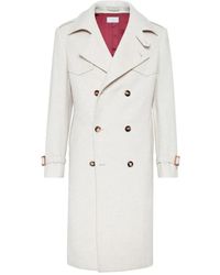 Brunello Cucinelli - Double-Breasted Coats - Lyst