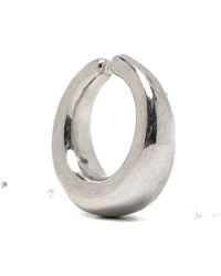 Panconesi - Accessoires ,Grijs ,Curved Earrings Set Van Drie - Lyst