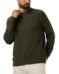 SELECTED - Grüner Strick-Crew-Neck-Pullover - Lyst
