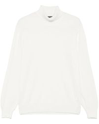 Tagliatore - Truien & Vesten ,Wit ,Turtleneck Sweater - Lyst