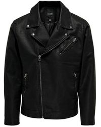Only & Sons - Vestes en cuir - Lyst