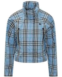 Burberry - High Neck Zip Jacket - Lyst