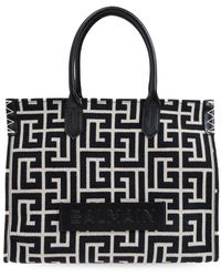 Balmain - Tote B-Army 42 Aus Jacquard - Lyst