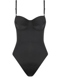 Norma Kamali - Tops ,Zwart ,Nylon Bodysuit - Lyst