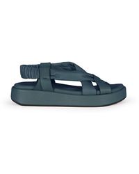 Cortana - Schoenen ,Groen ,Leer Ocean Platte Sandaal - Lyst