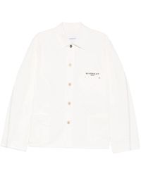 Givenchy - Jassen ,Wit ,Katoen Denim Katoenen Jas - Lyst