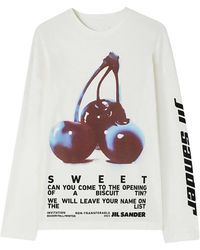 Jil Sander - Bedrucktes T-Shirt - Lyst