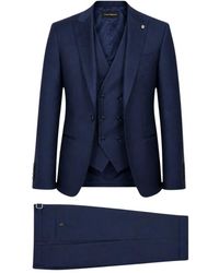 Luigi Bianchi - Kostuums ,Blauw ,Single-Breasted Pak - Lyst