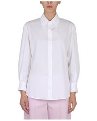 McQueen - Katoenen Poplin Overhemd - Lyst