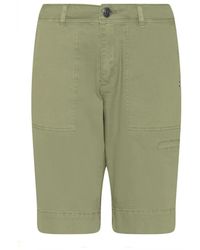 Cro - Korte Broeken ,Groen ,Katoen Groene Shorts Met Zakken En Zachte Stof - Lyst