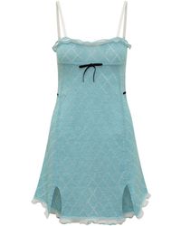 Cormio - Kleedjes ,Blauw ,Lingerie Jurk - Lyst