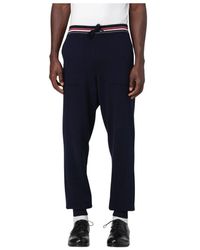 Thom Browne - Blaue Sweatpants Mit Lockerer Passform - Lyst