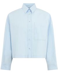 Peserico - Overhemden ,Blauw ,Blouses & Shirts - Lyst
