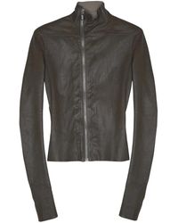 Rick Owens - Jassen ,Bruin ,Leer Gary Jacket - Lyst