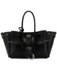 Balenciaga - Zwarte Leren Tas Met Handvatten - Lyst