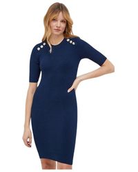 Guess - Dresses > day dresses > knitted dresses - Lyst