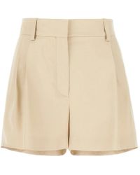 Stella McCartney - Bestickte shorts aus leichter viskose - Lyst