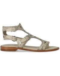 Ash - Schoenen ,Wit ,Leer Geperforeerde Leren Sandaal - Lyst