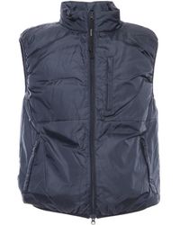 Aspesi - Jassen ,Blauw ,Leer Gilet Jil - Lyst