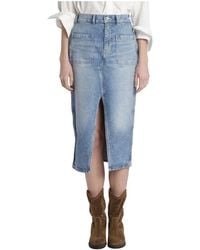 Scotch & Soda - Denim Skirts - Lyst