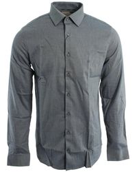 Calvin Klein - Overhemden ,Blauw ,Katoen Slim Fit Shirt - Lyst