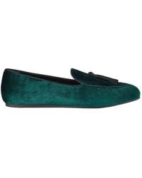 Charles Philip - Grüne Samt Loafer Mokassins - Lyst