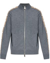 DSquared² - Truien & Vesten ,Grijs ,Wol Wollen Vest - Lyst