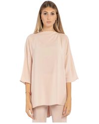 Max Mara Studio - Elegante rosa bluse mit kettenverzierung - Lyst