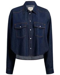 KHAITE - The Jinn Denim Shirt - Lyst
