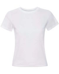 FRAME - Blanco fitted crew tee - Lyst